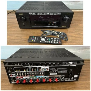 Denon AVR-X3400H 7.2-Kanal 105 Watt Netzwerk A/V Receiver mit Fernbedienung Bundle - Bild 1 von 24