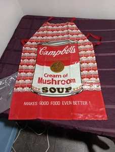 CAMPBELLs SUPPE Pop Art SCHÜRZE Pilzcreme Vintage 1983 - Bild 1 von 4