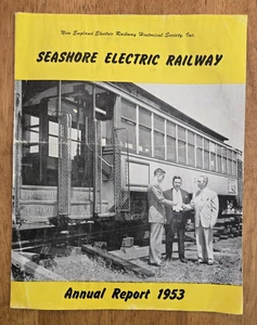 1953 Seashore Electric Railway Annual Report New England Historical Society - Picture 1 of 7