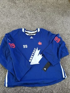 Adidas Wayne Gretzky #99 Hockey Trikot Jugend LG Team Kanada Wally Tribute selten - Bild 1 von 7