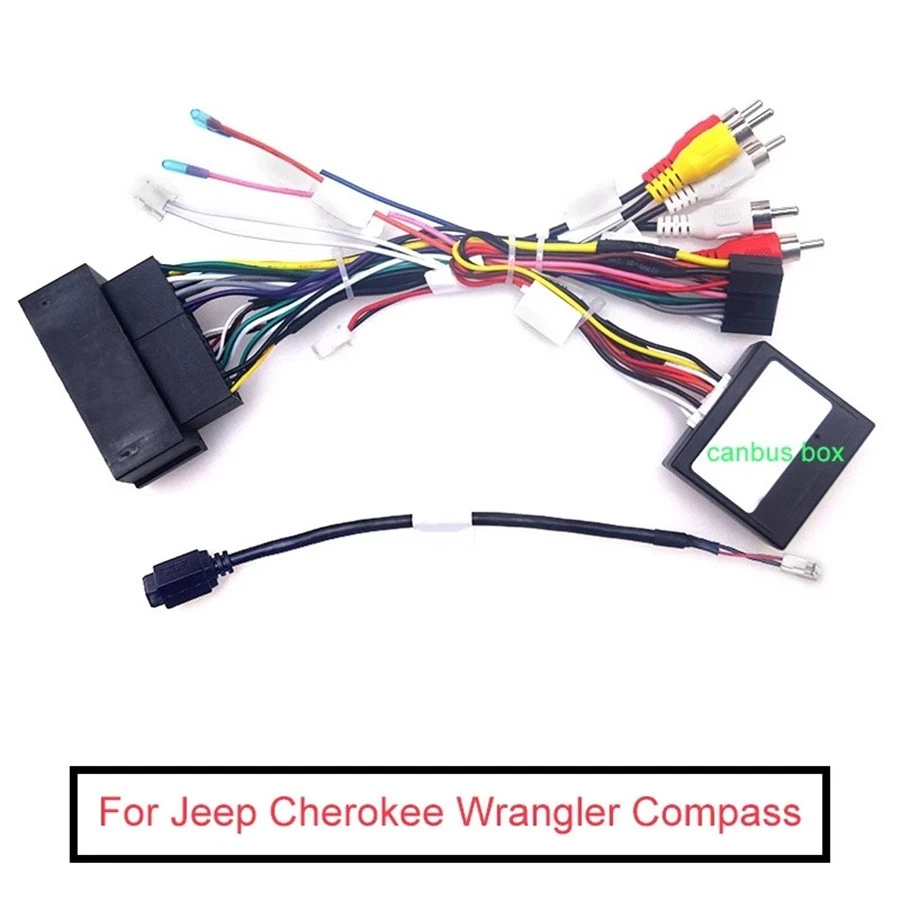 For Jeep Cherokee/Compass/Grand Commander Stereo Harness 16Pin Wire Plug Adapter - Image 1 of 4