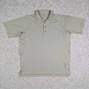 5.11 Tactical Performance Polo Shirt Mens LARGE Beige/Tan Stretch Short Sleeve - Picture 1 of 10