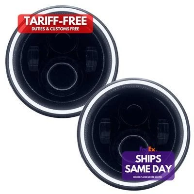 Oracle Lighting 5769-001, 2 Pack Black Plastic 7In Led High Powered Headlights B - Image 1 of 4