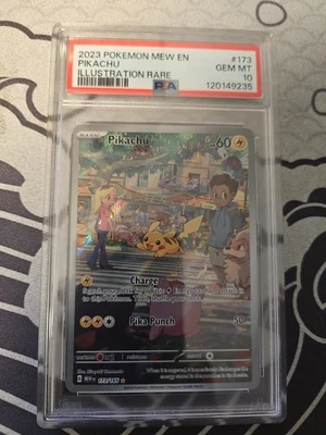 Pikachu 173/165 Pokemon PSA 10 GEM MT Scarlet & Violet 151 Illustration Rare - Image 1 of 2