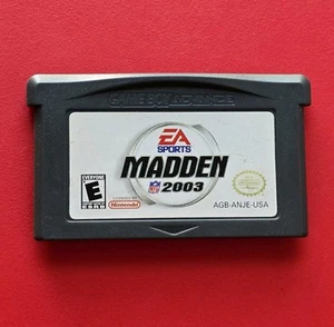 Madden NFL 2003 Game Boy Advance Authentic Nintendo GBA Cleaned Works Y2K Sports - Picture 1 of 9