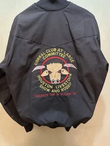 VTG Houston Livestock Show Rodeo Corral Club At Large Committee Jacket Dana SzXL - Picture 1 of 8