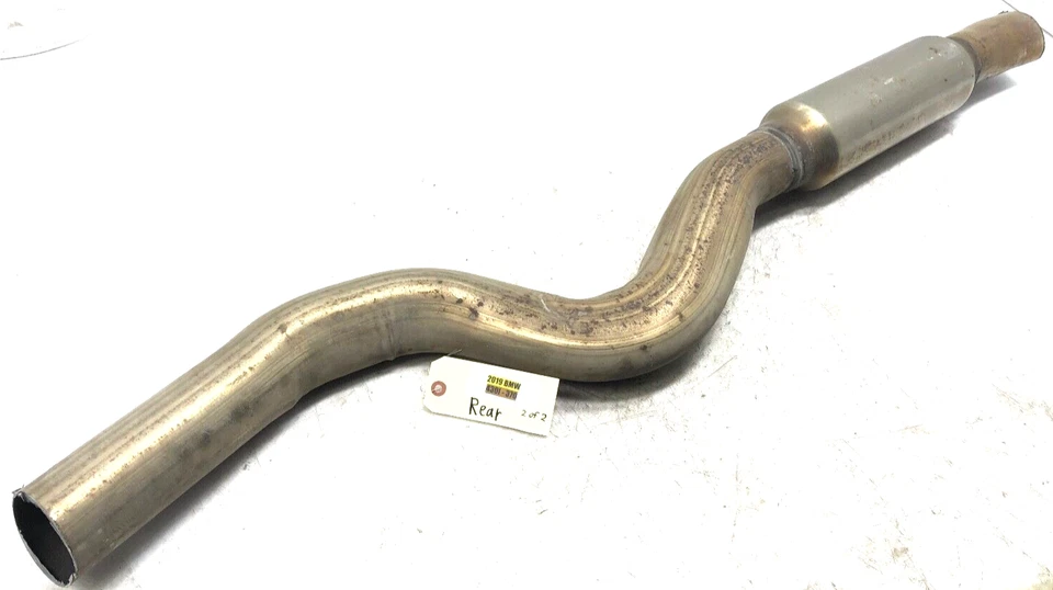 2017-2020 BMW 430 2.0L SISTEMA DE ESCAPE TUBO RESSONADOR CORTE FABRICANTE DE EQUIPAMENTO ORIGINAL - Imagem 1 de 4