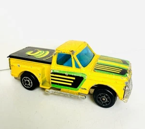 Vintage Zylmex Chevy Stepside Pickup Truck Yellow P338 Hong Kong 67 68 69 70 - Picture 1 of 8