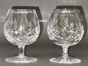 Fabulous Pair of Vintage Lismore Bourbon Snifter By Waterford Crystal Ireland - Picture 1 of 12