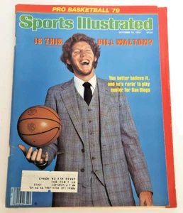 Baloncesto Bill Walton 1979 vintage Sports Illustrated - Imagen 1 de 2