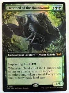 MTG Duskmourn, House of Horror, Overlord of the Hauntwoods, Borderless Foil - Bild 1 von 2