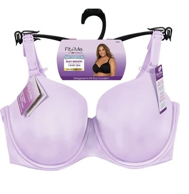 Sujetador camiseta para mujer Fit for Me~Fruit of the Loom~FT966~Lila~NUEVO CON ETIQUETAS~46DD~¡ENVÍO RÁPIDO! Foto 1 de 4