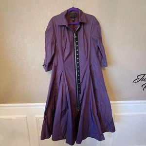77 lila Kleid mit Reißverschluss Größe 12 - Bild 1 von 10