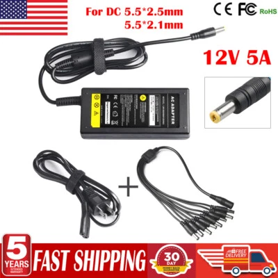 8-Way Splitter Cable AC Power Adapter For Lorex ACC-U81 ACCU81 Security Camera - Image 1 of 4