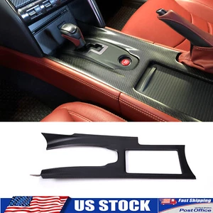 Cubierta de ajuste mate de fibra de carbono real para consola central se adapta a Nissan GTR R35 2008-2016 - Imagen 1 de 10