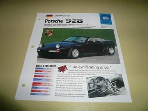 Porsche 928 S3 1986 (modificado) folleto único Imp  - Imagen 1 de 3