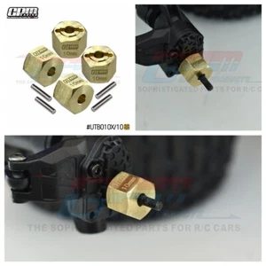 GPM Copper Hexagonal Hub Adapter 12X10MM for AXIAL 1/18 UTB18 CAPRA RC CAR PART - Picture 1 of 2