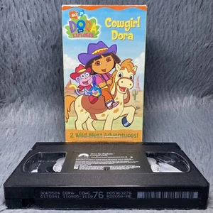 Nick Jr Dora The Explorer Cowgirl Dora VHS Tape Nickelodeon Wild West Adventures - Picture 1 of 8