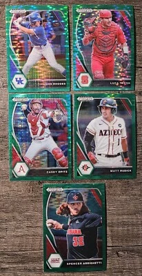 2021 Prizm Draft Picks Green Pulsar Prizm John Rhodes. Look at Description area. - Image 1 of 4