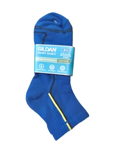 Gildan Smart Basics Youth Ankle Socks 3 Pairs (Size: 3-9) - Picture 1 of 1