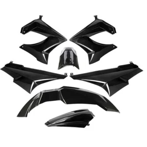 350000 Fairing Kit 7 Pieces Fairing Black Derbi Senda SM 50 2000-2005 - Picture 1 of 1