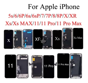 LCD Touch Screen Digitizer Replacement for Iphone 8 7 6S 6 Plus X XR XS Max Lot - Picture 1 of 110