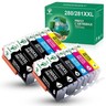 5 Cartucce Inchiostro Compatibili PGI-280 CLI-281 Per PIXMA TS6120 TR7520 TS8320 TS9120