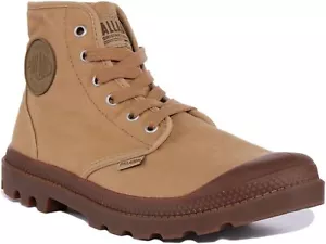 Palladium Pampa Hi Woodline Canvas Rugges Ankle Mens Boot Sand Mens UK 6 - 12 - Picture 1 of 6