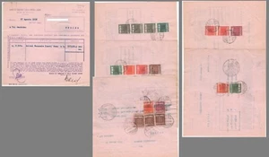 GF0373 Documenti: Lotto ricevute acquisto titoli - marche contratti di borsa - G - Imagen 1 de 1