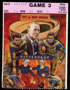 September 29, 1990 Pitt vs. West Virginia College Football Game Ticket Stub - Picture 1 of 2