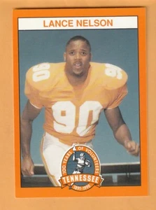 Tarjeta Lance Nelson Tennessee Volunteers 1990 #75 Wichita Kansas 12I - Imagen 1 de 2