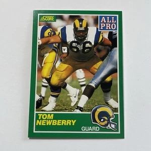 1989 Score Football Tom Newberry Los Angeles Rams All Pro Card #302 - Picture 1 of 2