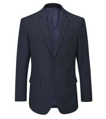 Skopes Hombre Farnham Ajustado Chaqueta En Azul Marino 34A 62 Corto A Largo - Imagen 1 de 4