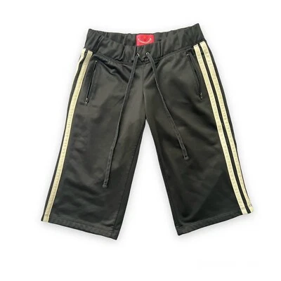 Pantalones Cortos Largos de Poliéster JUICY COUTURE Negros Con Rayas Blancas con Bolsillos TALLA P Foto 1 de 4