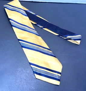 Tommy Hilfiger Yellow Blue Men's Tie - Picture 1 of 5