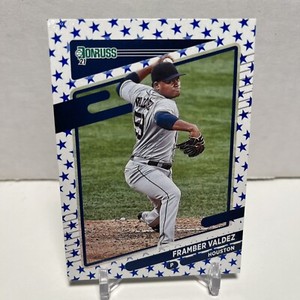 2021 Panini Donruss Independence Day #121 Framber Valdez Houston Astros Parallel