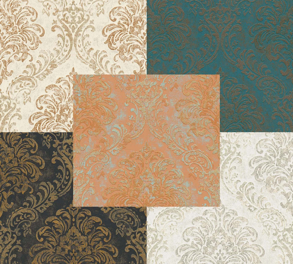 Barocktapete Vliestapete Klassisch Glänzend Modern Retro Tapete Ornament - Bild 1 von 1