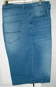 Big Mens PD&C Cotton Stretch 5 Pocket Blue Denim Shorts 44 NWOT $62 - Picture 1 of 4