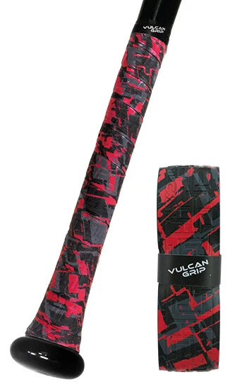 VULCAN ADVANCED POLYMER BAT GRIPS - LIGHT 1.00 MM - RED SIZZLE