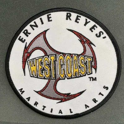 Ernie Reyes West Coast Martial Arts Taekwondo Karate Uniform Patch  iron on - Image 1 of 4
