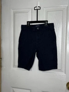 Childrens Place Khaki Shorts Boys Size 8 Navy Adjustable Waist Chino - Picture 1 of 4