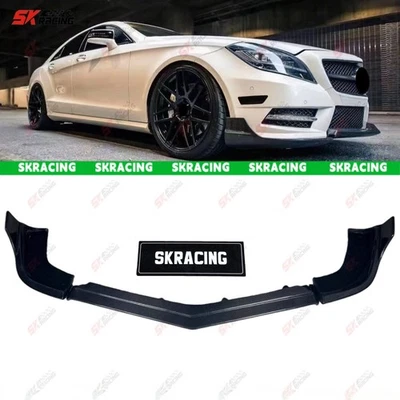 Parachoques delantero de fibra de carbono real para Mercedes Benz W218 CLS63 3 PIEZAS Foto 1 de 4