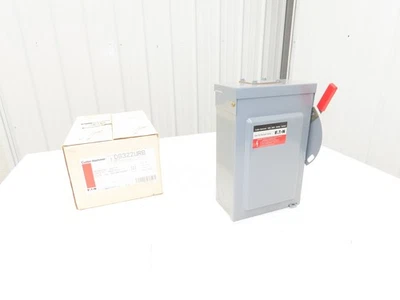 Cutler Hammer DG322URB Safety Disconnect Switch 60A 240V 3 Pole Non Fused 3R - Image 1 of 4