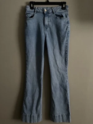 Bagatelle Collection Jeans Womens 27 Light Blue High Rise Wide Leg Stretch  - Image 1 of 4