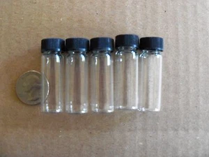 (5) MINI BOTELLAS DE VIAL DE VIDRIO DE 1-3/4" PARA TU SARTÉN DE ORO! - Imagen 1 de 1