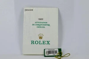 Rolex Perpetual Date Papeleo y Etiqueta Oscilante - Ref 15200 P Serie 2000 - P854XXX - Imagen 1 de 3
