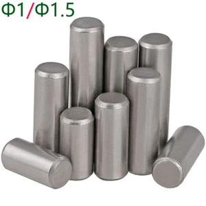 Φ1 Φ1.5 A2 Stainless Steel Solid Dowel Pins Rod Position Pins Cylindrical Pins - Picture 1 of 12