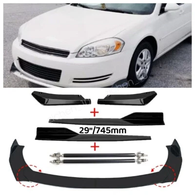 Car Front Rear Bumper Lip Spoiler Splitter Body Kits For Chevrolet Impala US Foto 1 de 4