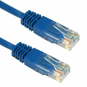 1m Blau Netzwerk Ethernet RJ45 Cat-5E UTP Patchkabel Lan Kupfer Kabel [008797]