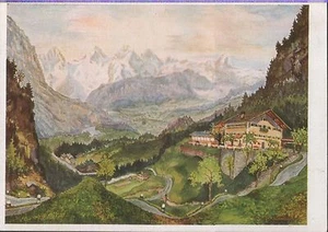 Alte Kunstpostkarte - Gasthof "Zur schönen Aussicht" - Bild 1 von 1